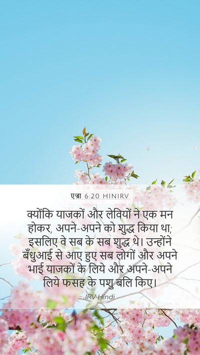 एज्रा 6:20 HINIRV Bible Verse Image