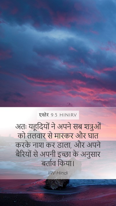 एस्तेर 9:5 HINIRV Bible Verse Image