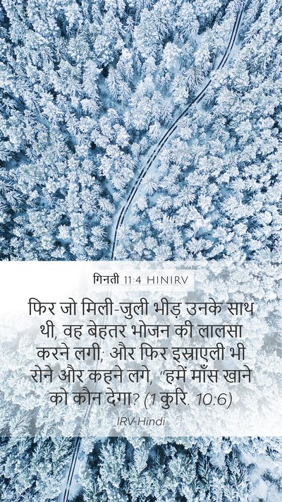 गिनती 11:4 HINIRV Bible Verse Image
