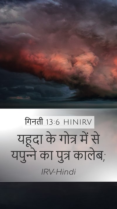 गिनती 13:6 HINIRV Bible Verse Image