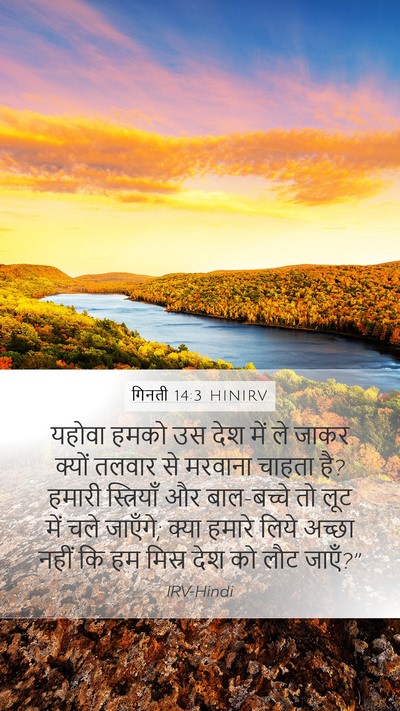 गिनती 14:3 HINIRV Bible Verse Image