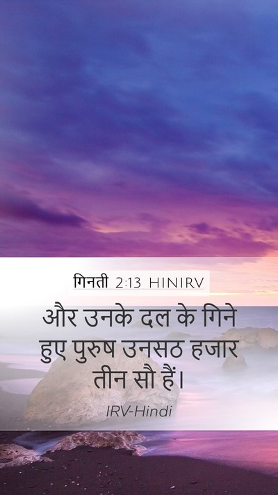 गिनती 2:13 HINIRV Bible Verse Image