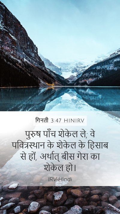गिनती 3:47 HINIRV Bible Verse Image