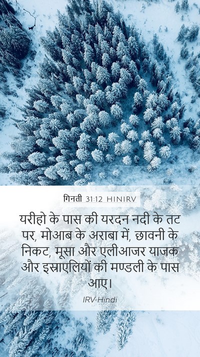 गिनती 31:12 HINIRV Bible Verse Image