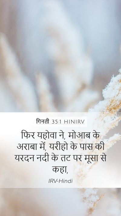 गिनती 35:1 HINIRV Bible Verse Image