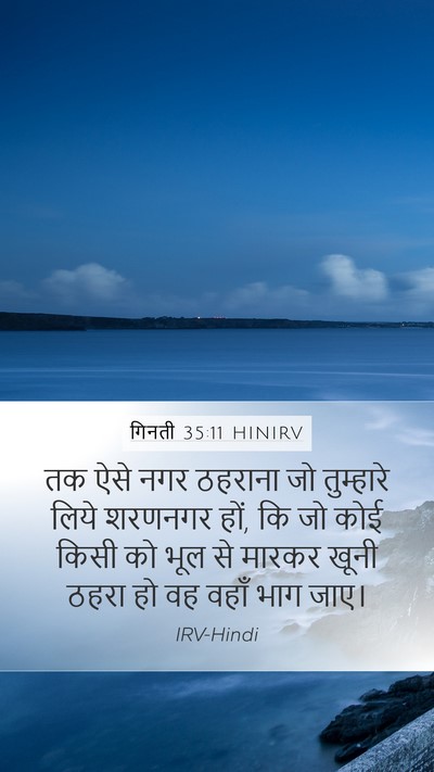 गिनती 35:11 HINIRV Bible Verse Image
