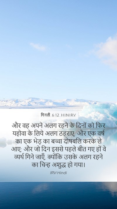 गिनती 6:12 HINIRV Bible Verse Image