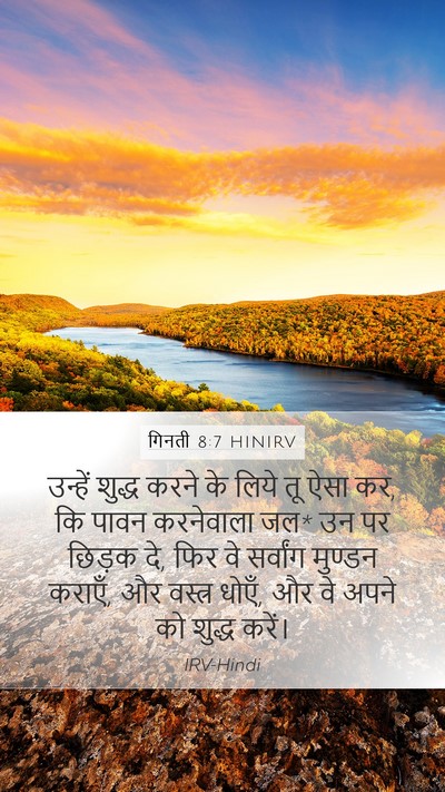 गिनती 8:7 HINIRV Bible Verse Image