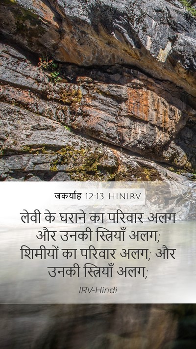 जकर्याह 12:13 HINIRV Bible Verse Image