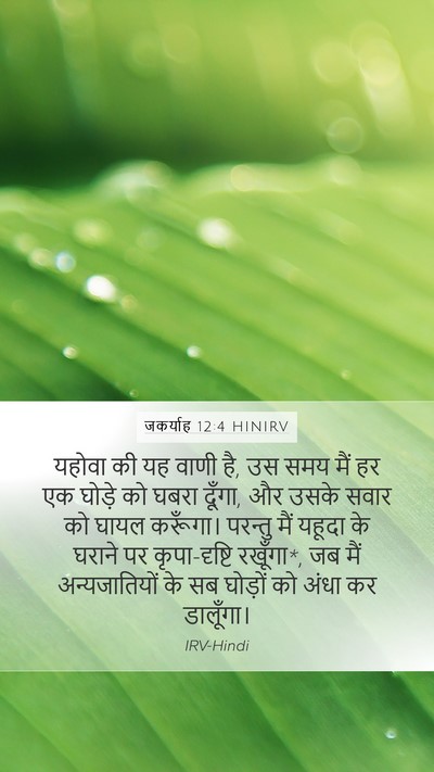 जकर्याह 12:4 HINIRV Bible Verse Image