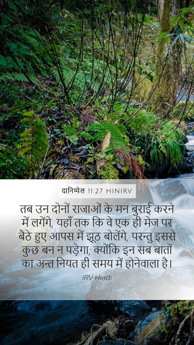 दानिय्येल 11:27 HINIRV Bible Verse Image