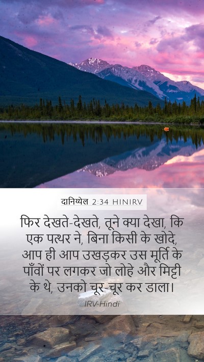 दानिय्येल 2:34 HINIRV Bible Verse Image