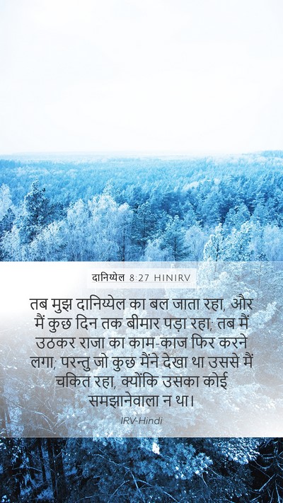 दानिय्येल 8:27 HINIRV Bible Verse Image