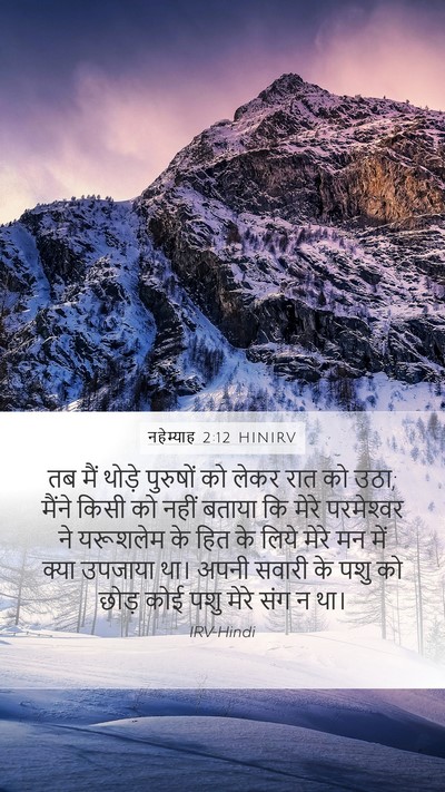 नहेम्याह 2:12 HINIRV Bible Verse Image