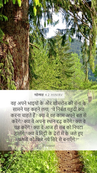 नहेम्याह 4:2 HINIRV Bible Verse Image