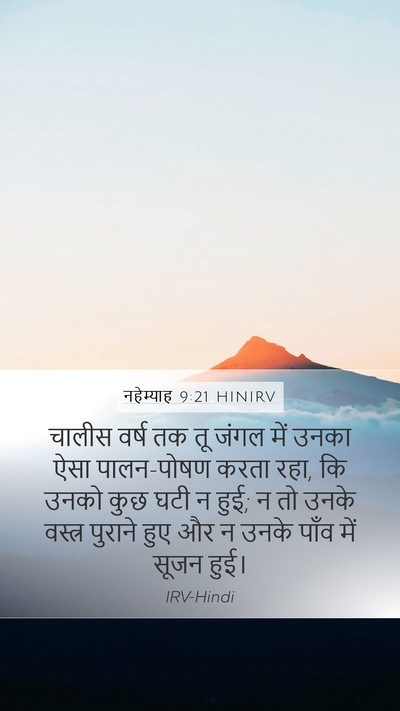 नहेम्याह 9:21 HINIRV Bible Verse Image