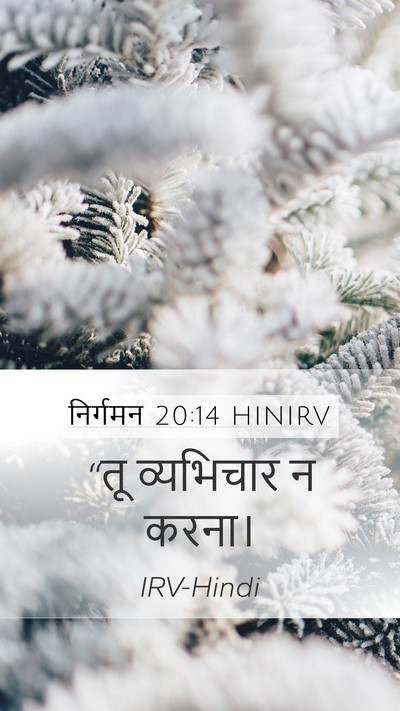निर्गमन 20:14 HINIRV Bible Verse Image