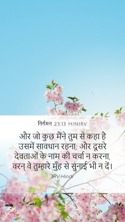 निर्गमन 23:13 HINIRV Bible Verse Image