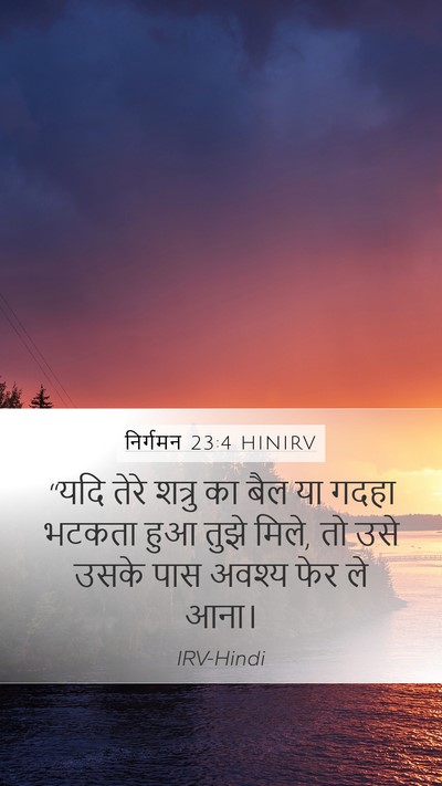 निर्गमन 23:4 HINIRV Bible Verse Image