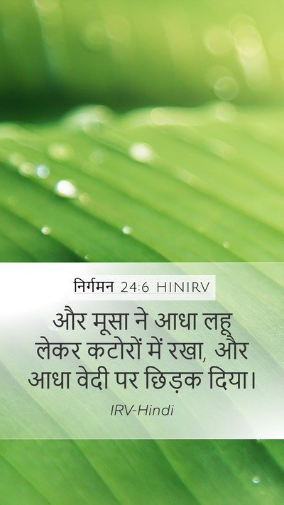 निर्गमन 24:6 HINIRV Bible Verse Image