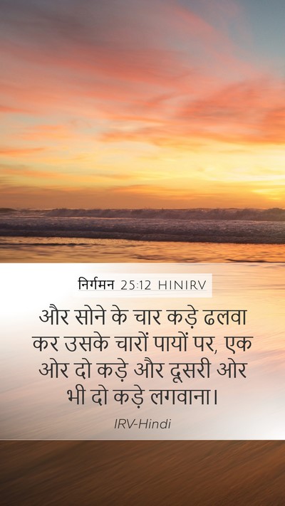 निर्गमन 25:12 HINIRV Bible Verse Image