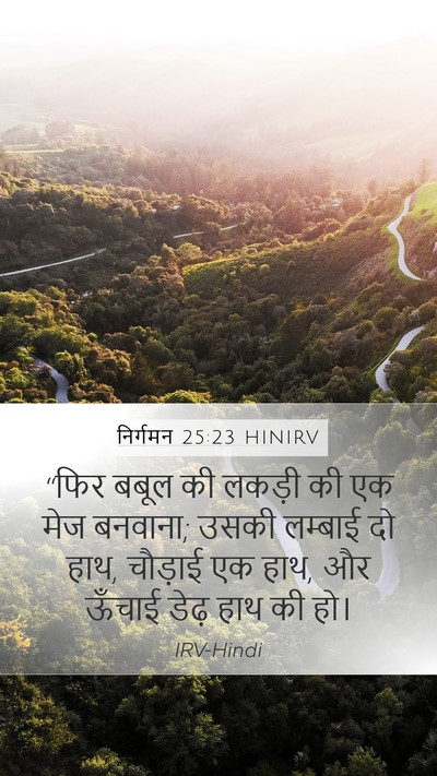 निर्गमन 25:23 HINIRV Bible Verse Image