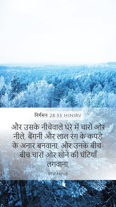 निर्गमन 28:33 HINIRV Bible Verse Image
