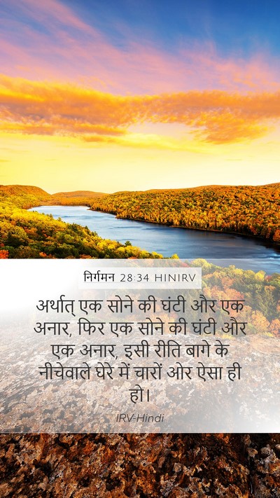 निर्गमन 28:34 HINIRV Bible Verse Image