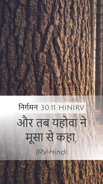 निर्गमन 30:11 HINIRV Bible Verse Image