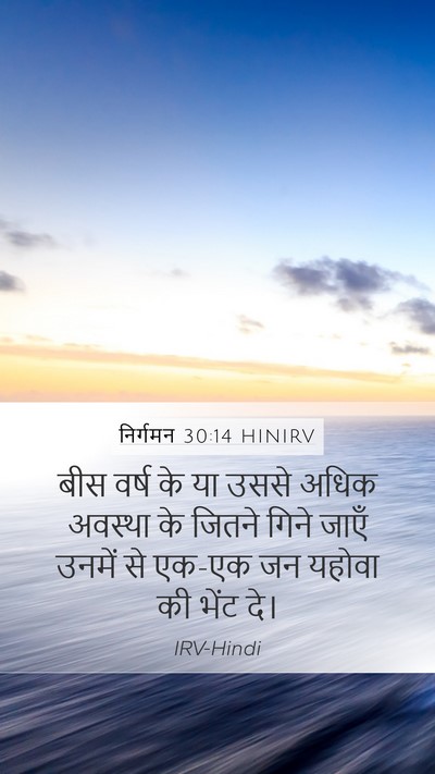 निर्गमन 30:14 HINIRV Bible Verse Image