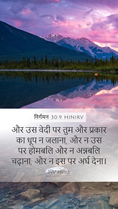 निर्गमन 30:9 HINIRV Bible Verse Image