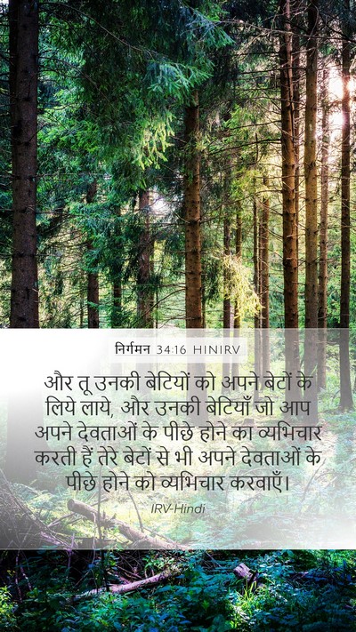 निर्गमन 34:16 HINIRV Bible Verse Image