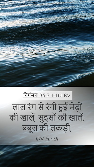 निर्गमन 35:7 HINIRV Bible Verse Image