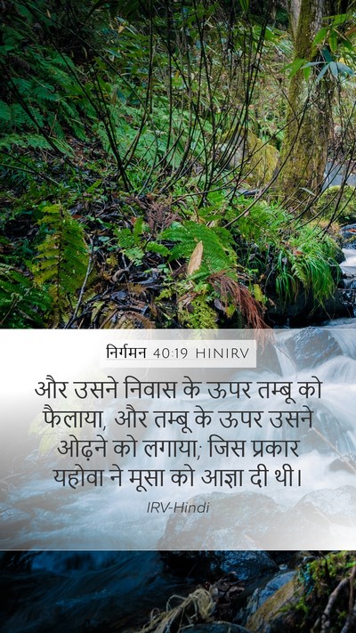 निर्गमन 40:19 HINIRV Bible Verse Image