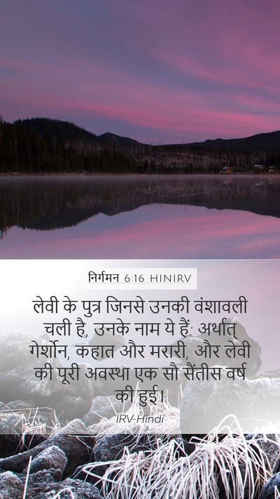 निर्गमन 6:16 HINIRV Bible Verse Image