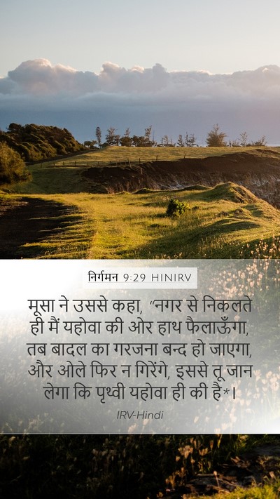 निर्गमन 9:29 HINIRV Bible Verse Image