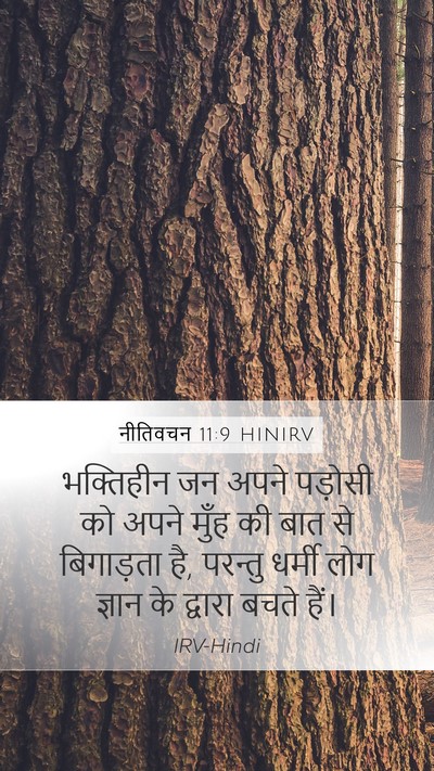 नीतिवचन 11:9 HINIRV Bible Verse Image