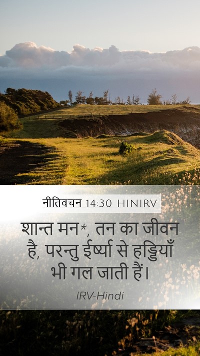 नीतिवचन 14:30 HINIRV Bible Verse Image