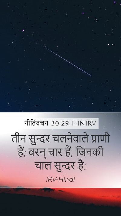 नीतिवचन 30:29 HINIRV Bible Verse Image