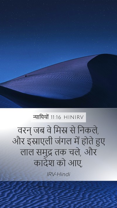 न्यायियों 11:16 HINIRV Bible Verse Image