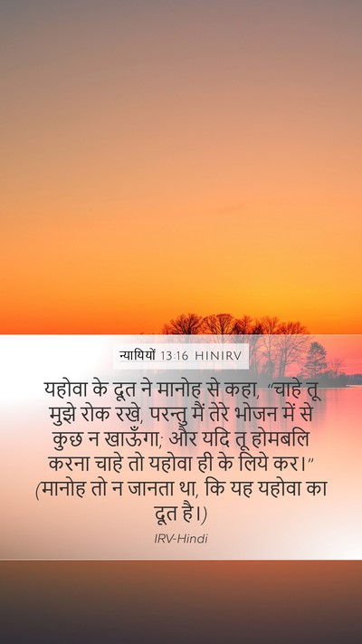 न्यायियों 13:16 HINIRV Bible Verse Image
