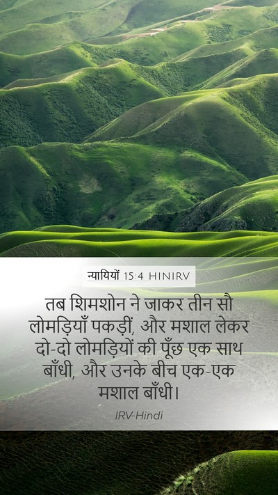 न्यायियों 15:4 HINIRV Bible Verse Image