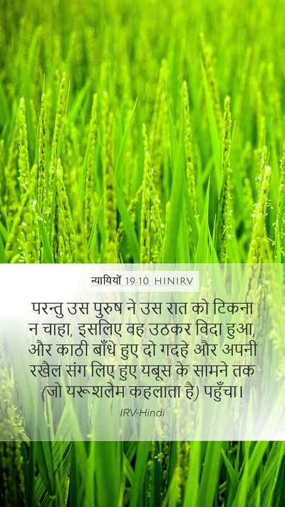 न्यायियों 19:10 HINIRV Bible Verse Image