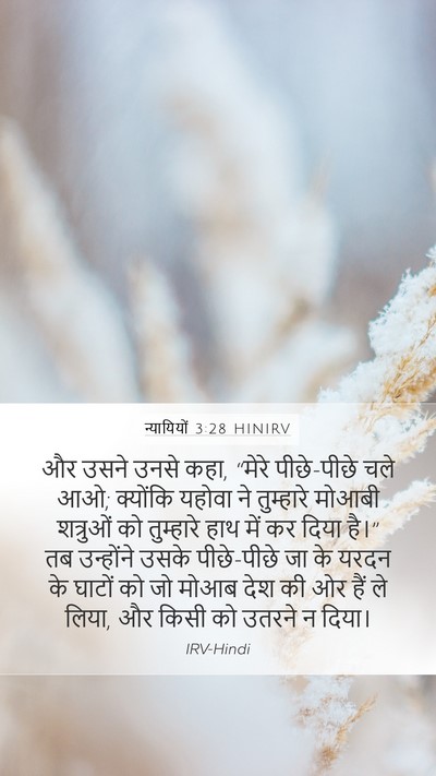 न्यायियों 3:28 HINIRV Bible Verse Image