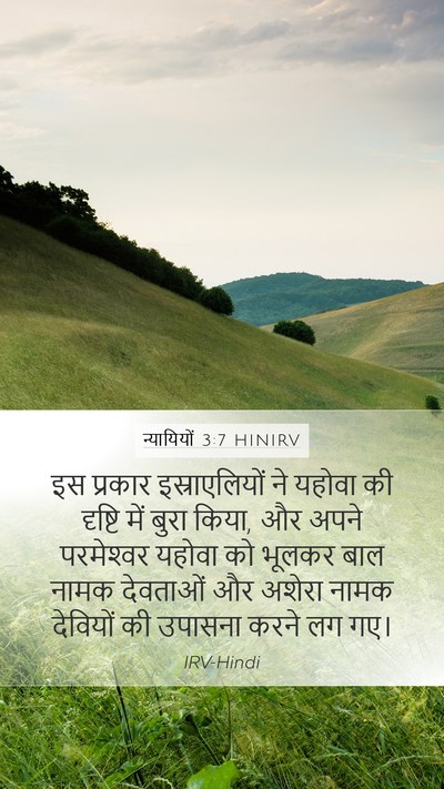 न्यायियों 3:7 HINIRV Bible Verse Image