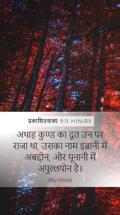 प्रकाशितवाक्य 9:11 HINIRV Bible Verse Image