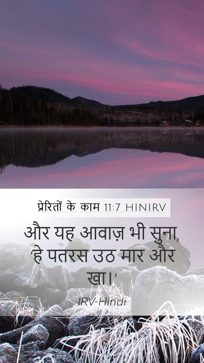 प्रेरितों के काम 11:7 HINIRV Bible Verse Image