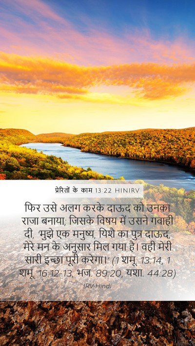 प्रेरितों के काम 13:22 HINIRV Bible Verse Image
