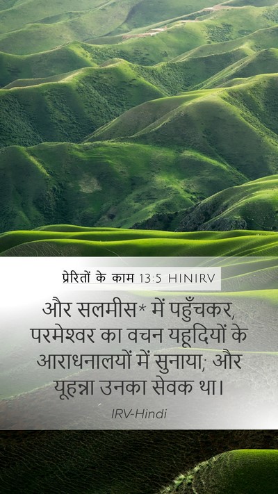 प्रेरितों के काम 13:5 HINIRV Bible Verse Image