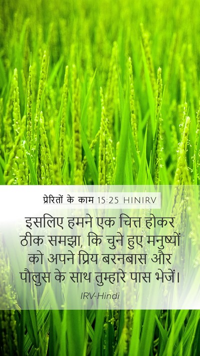 प्रेरितों के काम 15:25 HINIRV Bible Verse Image